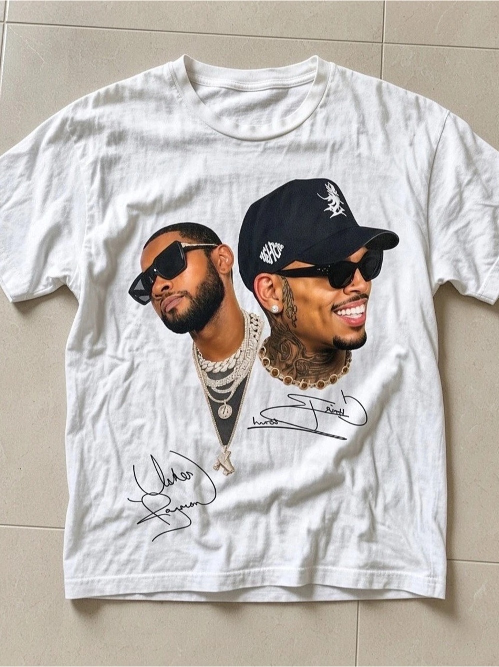 Chris Brown x Usher Tribute Concert T-shirt
